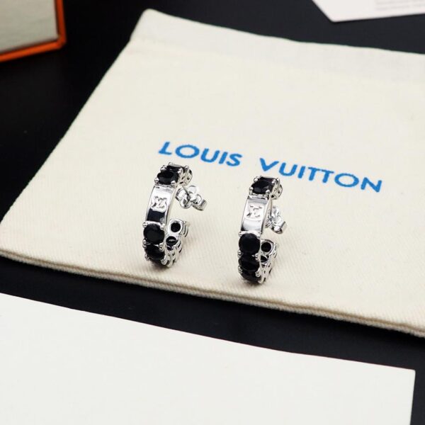 Orecchini Louis Vuitton con cristalli pieni di diamanti (33DF)