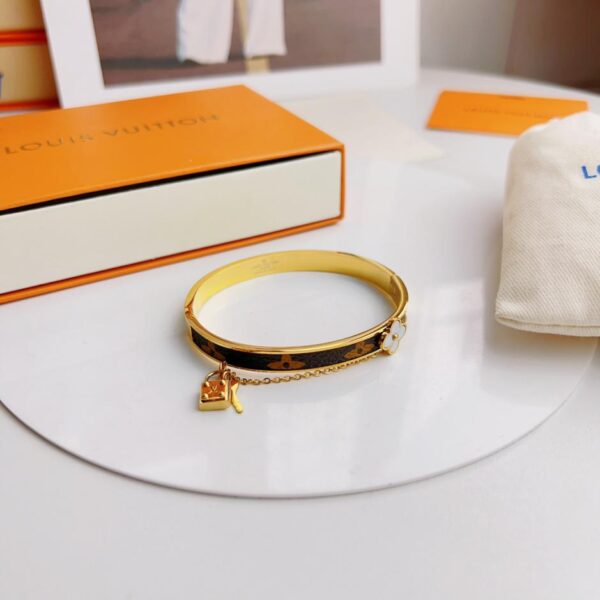Bracciale in metallo cucito presbiopia vintage Louis Vuitton (A362)