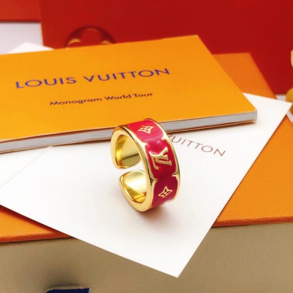 replica,repliche,fake,1:1,earrings,bracelet,ring,jewelry L’ultimo anello gocciolante rosso di Louuis Vuitton (189E)