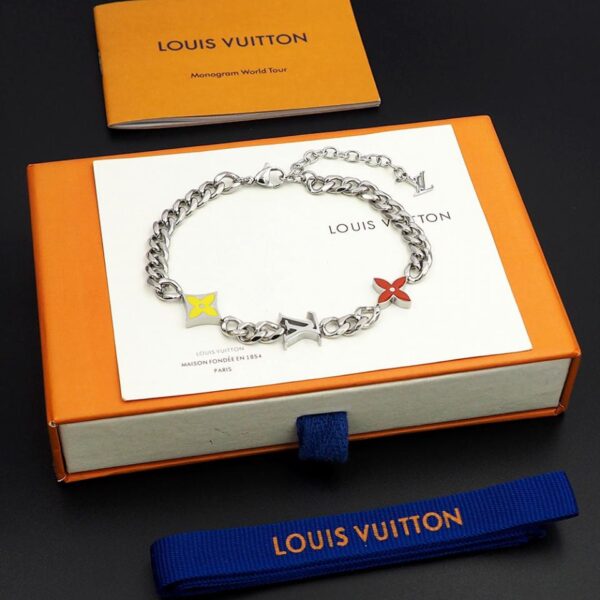 Bracciale Louuis Vuitton con fila di monogrammi (CCE8)