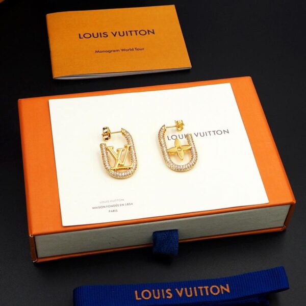 replica,repliche,fake,1:1,earrings,bracelet,ring,jewelry Orecchini Louuis Vuitton MvIV Chcin (91C1)