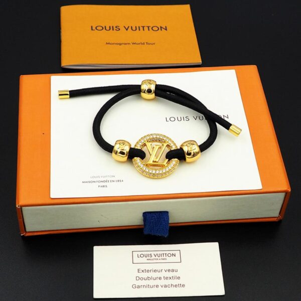 Bracciale Louis Vuitton Circle Full Diamond con cordino elastico colorato (9A10)