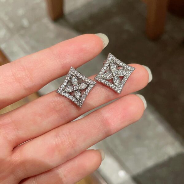 replica,repliche,fake,1:1,earrings,bracelet,ring,jewelry Orecchini a bottone Louis Vuitton (25DB)