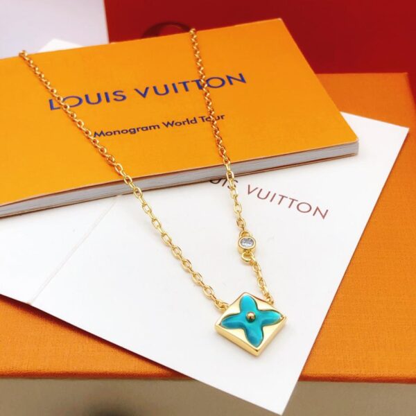 Louuis Vuitton ultima collana di madreperla verde sprite (4378)