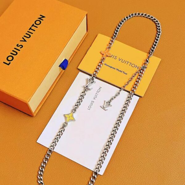 Collana con fila di monogrammi Louis Vuitton (F1F0)