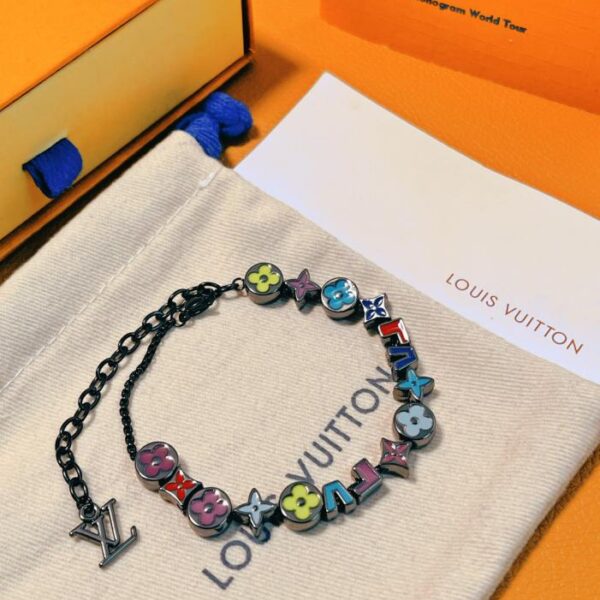 replica,repliche,fake,1:1,earrings,bracelet,ring,jewelry Bracciale Louis Vuitton con monogramma Party (C76C)