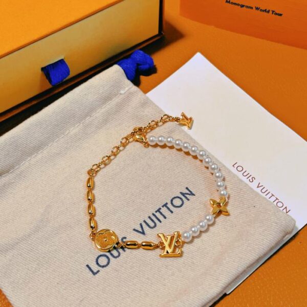Bracciale Louis Vuitton Fusion con perle (6A08)