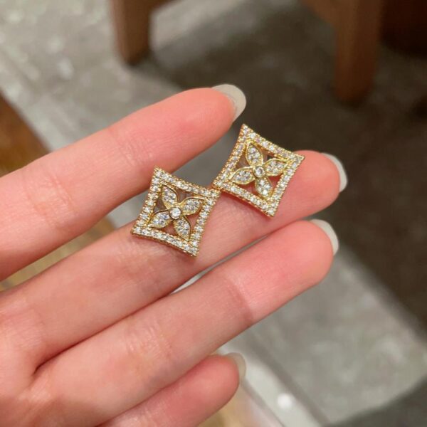 replica,repliche,fake,1:1,earrings,bracelet,ring,jewelry Orecchini a bottone Louis Vuitton (D4A2)