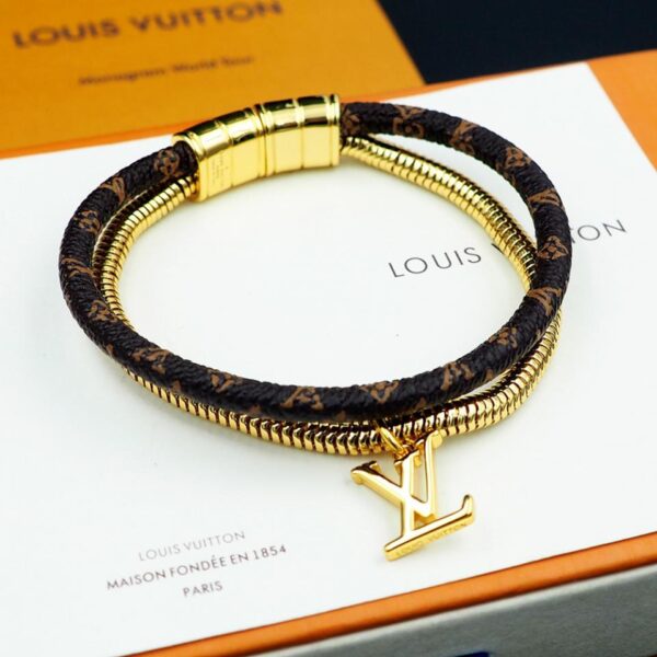 Bracciale a spirale con monogramma Louis Vuitton (C58D)