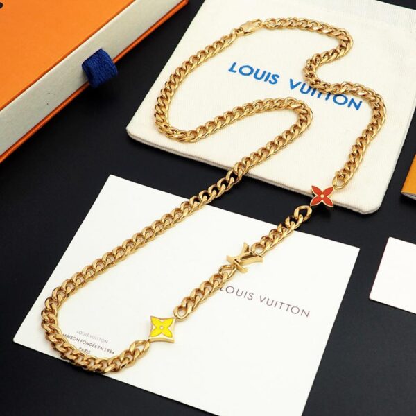 replica,repliche,fake,1:1,earrings,bracelet,ring,jewelry Collana Louuis Vuitton Monogram Row(9931)