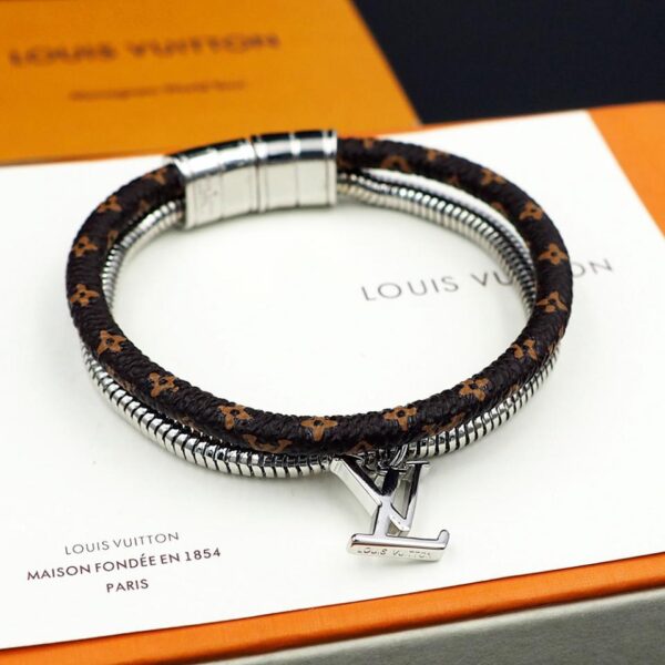 replica,repliche,fake,1:1,earrings,bracelet,ring,jewelry Bracciale Louis Vuitton con monogramma a spirale (7AD8)