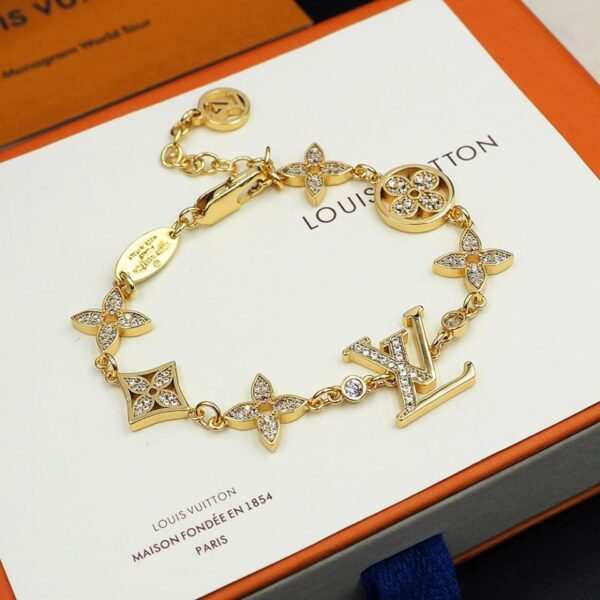Bracciale Louis Vuitton con presbiopia pieno di diamanti (FDC7)