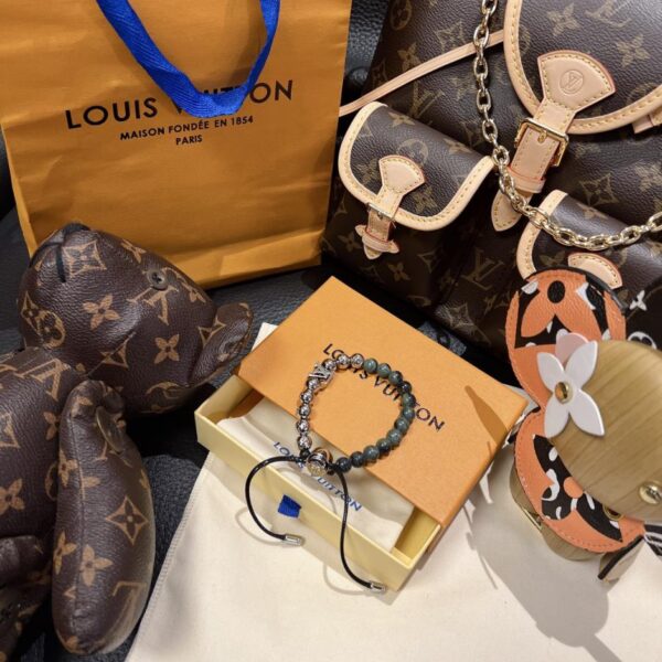 Bracciale Louis Vuitton con perline di colore superiore (3F08)