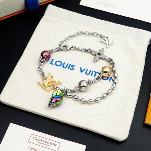 replica,repliche,fake,1:1,earrings,bracelet,ring,jewelry Bracciale con conchiglia Louis Vuitton (DC2B)