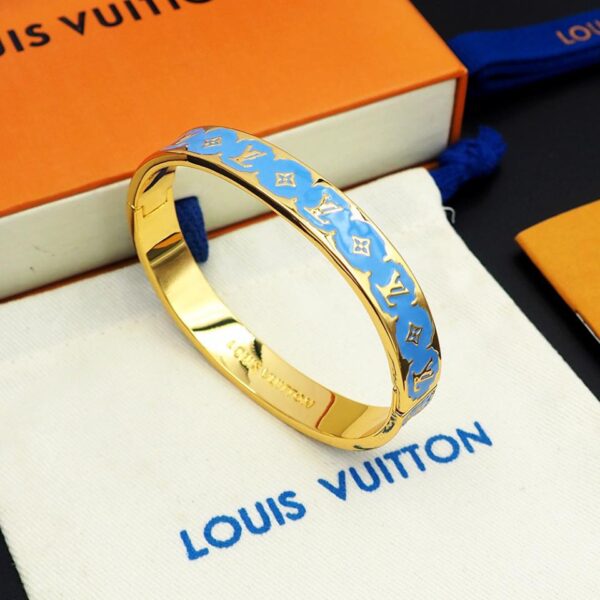 replica,repliche,fake,1:1,earrings,bracelet,ring,jewelry Bracciale Louis Vuitton Nanogram smaltato (8DA4)