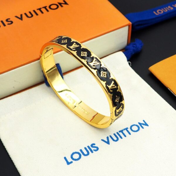 replica,repliche,fake,1:1,earrings,bracelet,ring,jewelry Bracciale Louis Vuitton Nanogram smaltato (2F00)