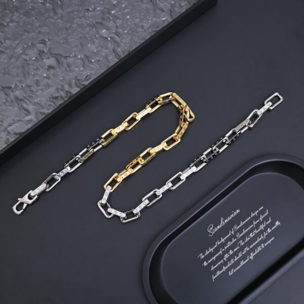 replica,repliche,fake,1:1,earrings,bracelet,ring,jewelry Collana Louuis Vuitton MONOGRAM CHAIN ​​(8B56)