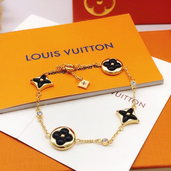 replica,repliche,fake,1:1,earrings,bracelet,ring,jewelry Louuis Vuitton ultimo bracciale in madreperla nera (9085)