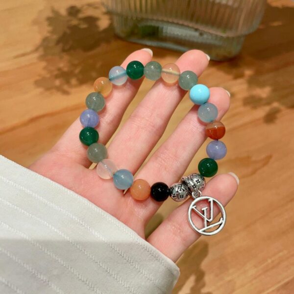 replica,repliche,fake,1:1,earrings,bracelet,ring,jewelry Bracciale Louis Vuitton con lettera in pietra naturale (132D)