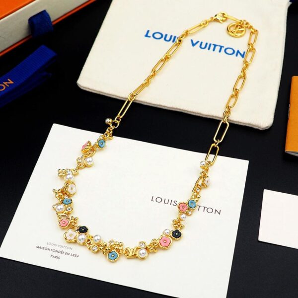 replica,repliche,fake,1:1,earrings,bracelet,ring,jewelry Louis Vuitton Nicolas Ghesquiere nuova collana LV Botanica (163A)