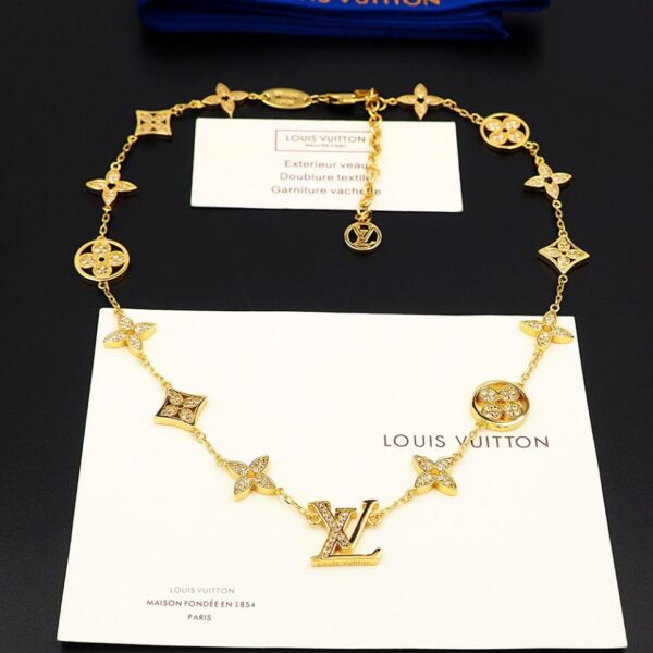 replica,repliche,fake,1:1,earrings,bracelet,ring,jewelry Collana di diamanti presbiopia Louis Vuitton (23D6)