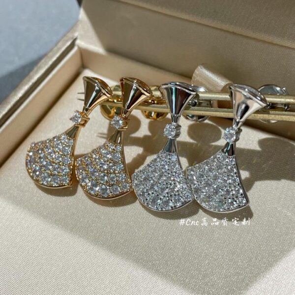 Orecchini Bulgari Diva pieni di diamanti (8582)