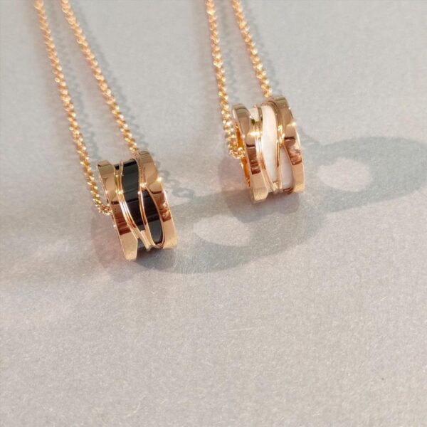 replica,repliche,fake,1:1,earrings,bracelet,ring,jewelry Collana classica in ceramica Bulgari serie B.zero1 (E4E2)