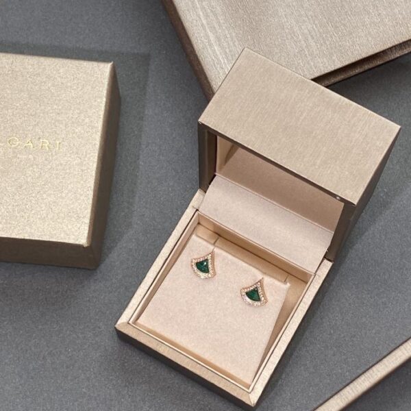 replica,repliche,fake,1:1,earrings,bracelet,ring,jewelry Orecchini a bottone in oro rosa 18 carati Bulgari serie DIVAS’ DREAM (6E47)