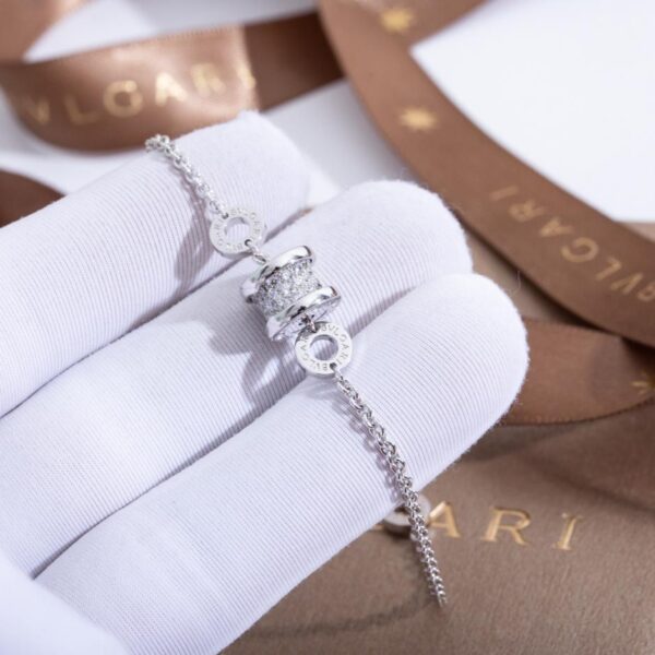 replica,repliche,fake,1:1,earrings,bracelet,ring,jewelry Bracciale Bvlgari in argento sterling versione BVLGARI vita piccola (57F9)