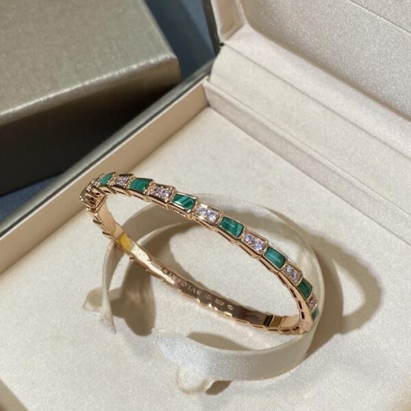 replica,repliche,fake,1:1,earrings,bracelet,ring,jewelry Bracciale Bulgari classico con osso di serpente (65E2)