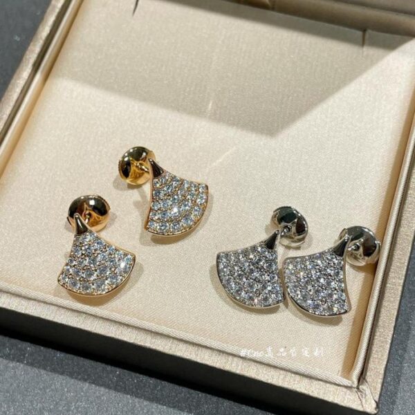 replica,repliche,fake,1:1,earrings,bracelet,ring,jewelry Orecchini Bvlgari Diva’s Dream piccoli diamanti pieni (0628)