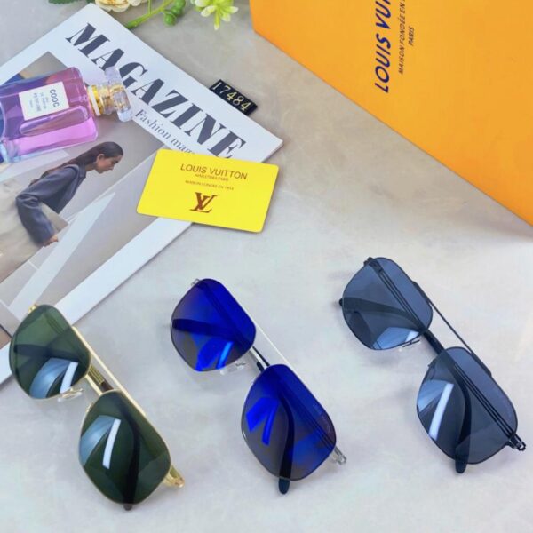 Occhiali da sole Louis Vuitton doppio ponte rospo a specchio aviator occhiali da sole ultraleggeri