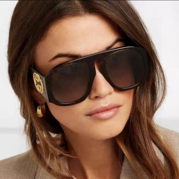 replica,repliche,fake,1:1,earrings,bracelet,ring,jewelry Occhiali da sole aviatore Gucci GG0152S