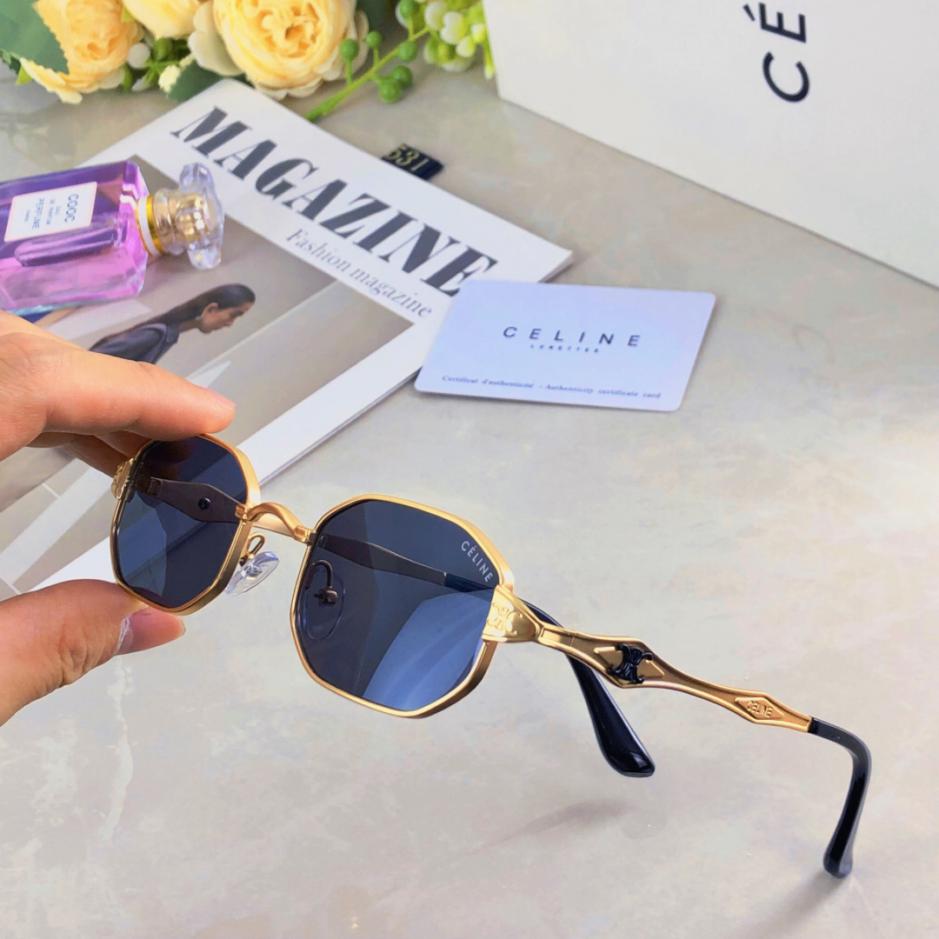 replica,repliche,fake,1:1,earrings,bracelet,ring,jewelry Occhiali da sole Celine con montatura quadrata poligonale in metallo alla moda replica,repliche,fake,1:1,earrings,bracelet,ring,jewelry Occhiali da sole Celine con montatura quadrata poligonale in metallo alla moda