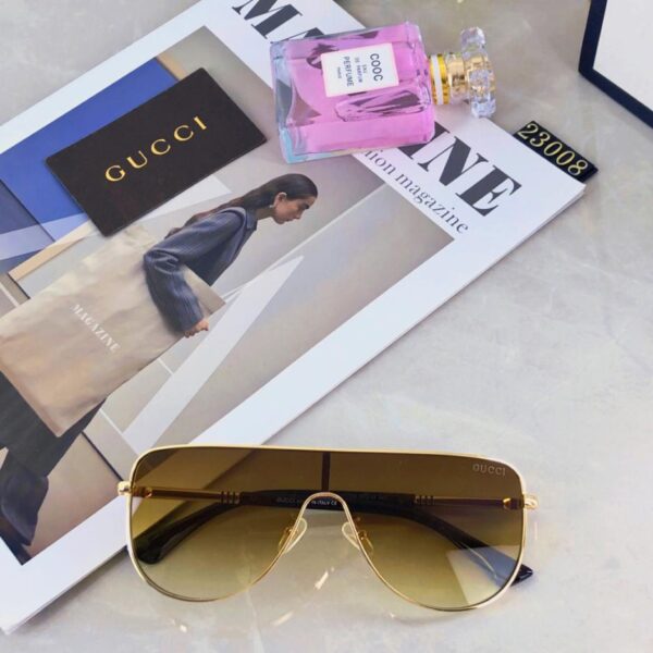 replica,repliche,fake,1:1,earrings,bracelet,ring,jewelry GUCCI nuova maschera aviatore in metallo di grandi dimensioni per occhiali da sole uomo e donna (BDB0)