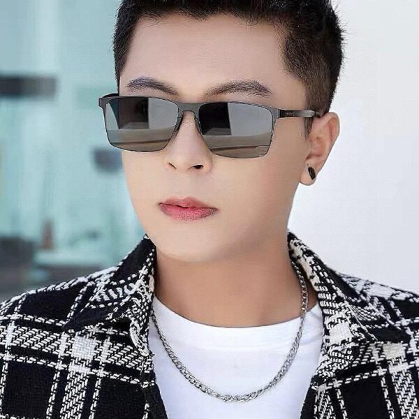 replica,repliche,fake,1:1,earrings,bracelet,ring,jewelry GUCCI Occhiali da sole polarizzati aviator colorati da uomo, lenti polarizzate HD, montatura senza montatura