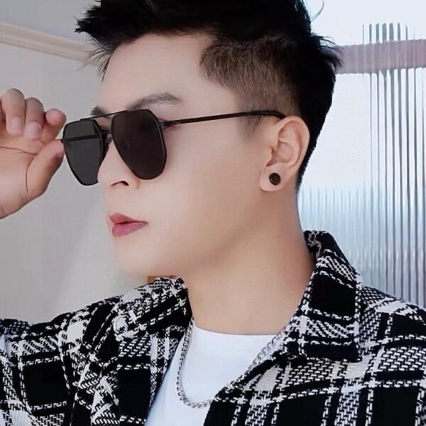 replica,repliche,fake,1:1,earrings,bracelet,ring,jewelry GUCCI Occhiali da sole polarizzati aviator colorati da uomo, lenti polarizzate HD, montatura senza montatura