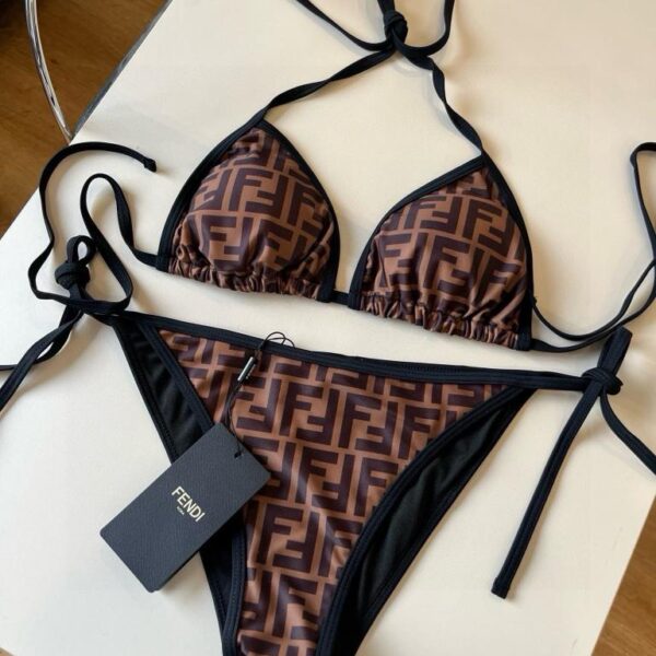 replica,repliche,fake,1:1,earrings,bracelet,ring,jewelry Nuovo bikini stampato FD Fendi️