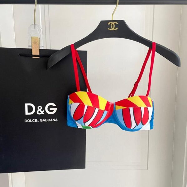 replica,repliche,fake,1:1,earrings,bracelet,ring,jewelry Costume da bagno push-up DG con ferretto e spacco