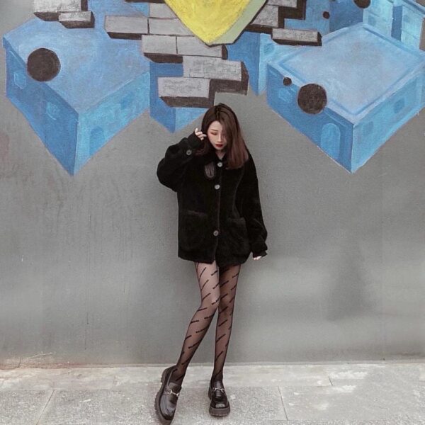 [Un paio in una scatola] Calze floccate con monogramma Balenciaga