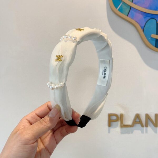 replica,repliche,fake,1:1,earrings,bracelet,ring,jewelry Viene fornito con la confezione CELINE nuova fascia per capelli semplice intrecciata con perle
