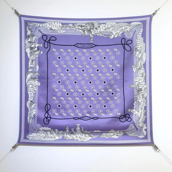 SHMS2510 18mm double face 90x90cm twill di seta Hermès