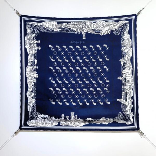 SHMS2510 18mm double face 90x90cm twill di seta Hermès