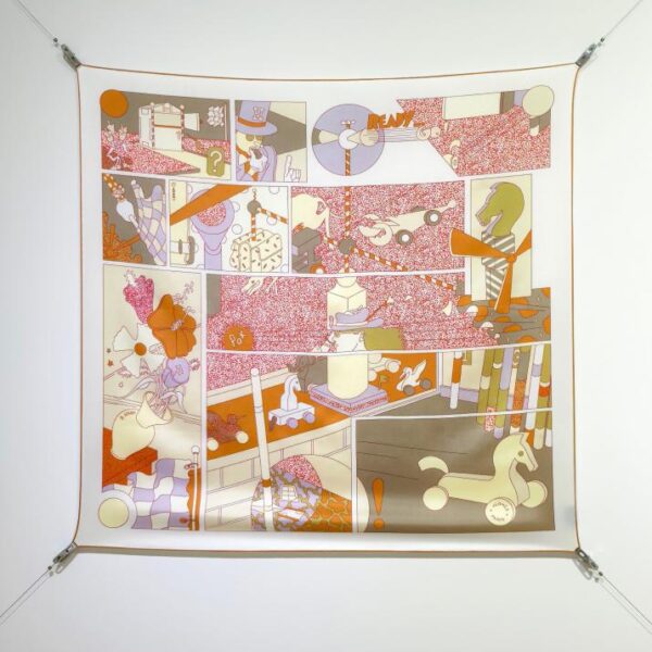 SHMS2514 18mm double face 90x90cm twill di seta Hermès