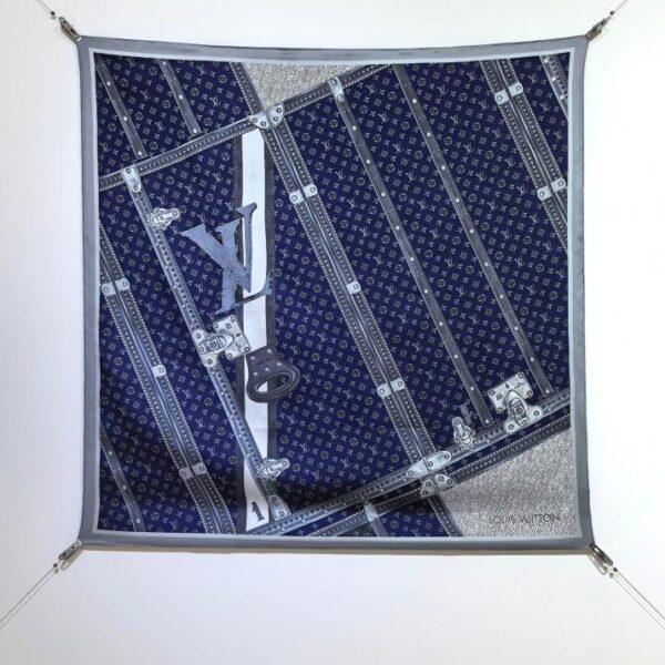 SLV2502 LV "Bagagli" in seta twill 90x90 cm fronte/retro da 18 mm (4098)