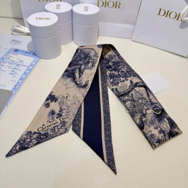 replica,repliche,fake,1:1,earrings,bracelet,ring,jewelry Fascia per capelli con streamer dello zoo della giungla CHSTIAN DIOR