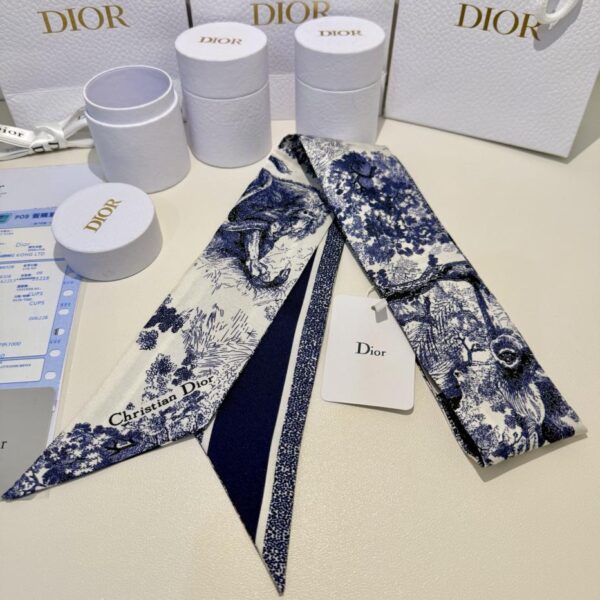 replica,repliche,fake,1:1,earrings,bracelet,ring,jewelry Fascia per capelli con streamer dello zoo della giungla CHSTIAN DIOR