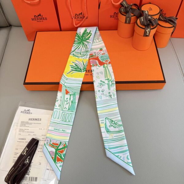 replica,repliche,fake,1:1,earrings,bracelet,ring,jewelry Sciarpa Hermes Rayures d’Ete Twilly (100% seta di gelso)