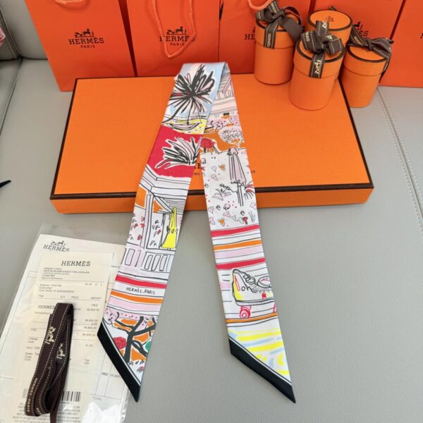 replica,repliche,fake,1:1,earrings,bracelet,ring,jewelry Sciarpa Hermes Rayures d’Ete Twilly (100% seta di gelso)