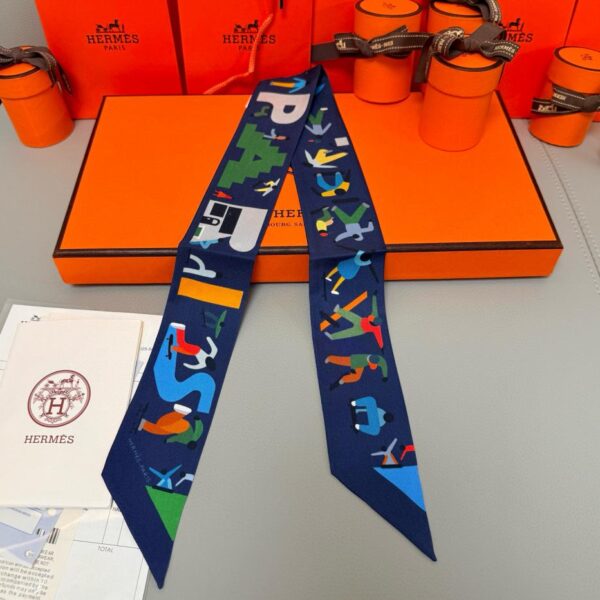 replica,repliche,fake,1:1,earrings,bracelet,ring,jewelry Sciarpa Twilly Hermes “Freedom” Nastro di seta Twilly (100% seta di gelso)